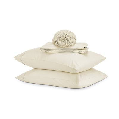 Luxury Organic Sateen Bedding Bundle | 100% Cotton Sheet Set – Bed Linens on Brown Living™. SKU: SHSS2512-01DC-09. Img 3.