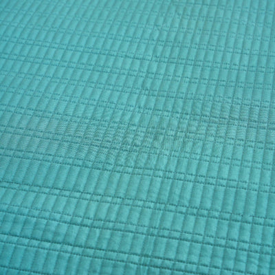 Luxury Teal Cotton Satin Razai | Soft Lightweight Quilt 200 GSM – Bed Linens on Brown Living™. SKU: TEE2517-B-2N. Img 4.