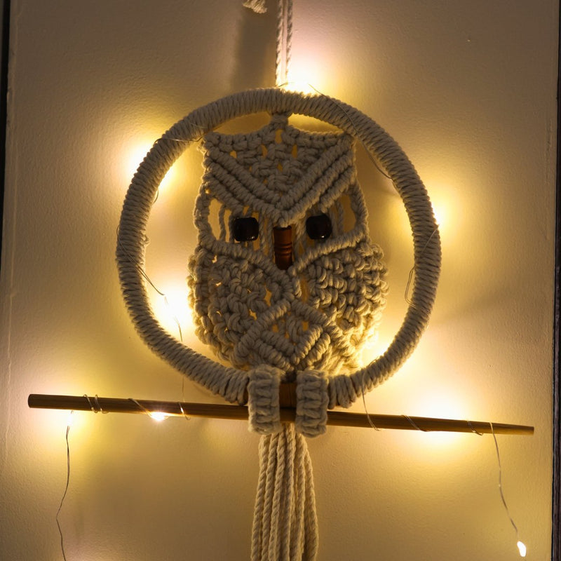 Macrame Owl Wall Hanging | Verified Sustainable Wall Decor on Brown Living™
