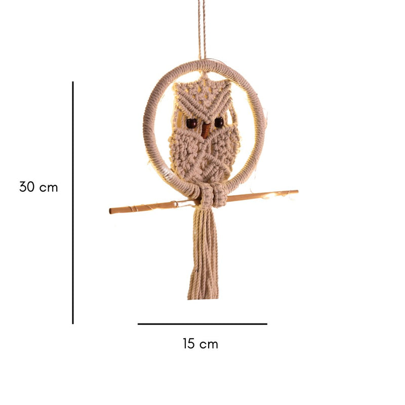 Macrame Owl Wall Hanging | Verified Sustainable Wall Decor on Brown Living™