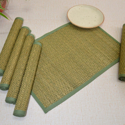 Madurkathi Diamond Placemats (Set of 6) – Table Linens on Brown Living™. SKU: MKDMAT004C - n. Img 11.