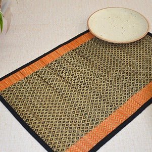 Madurkathi Diamond Placemats (Set of 6) – Table Linens on Brown Living™. SKU: MKDMAT004E - n. Img 2.