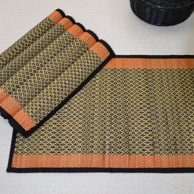 Madurkathi Diamond Placemats (Set of 6) – Table Linens on Brown Living™. SKU: MKDMAT004E - n. Img 3.