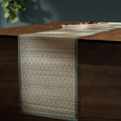 Madurkathi Diamond Table Runner – Table Linens on Brown Living™. SKU: MKDRUN005D-n. Img 4.
