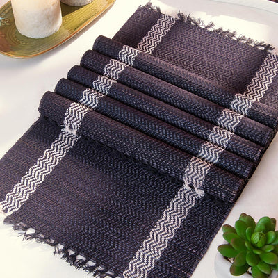 Madurkathi Tassels Placemats (Set of 6) – Table Linens on Brown Living™. SKU: MKTMAT013C-n. Img 11.
