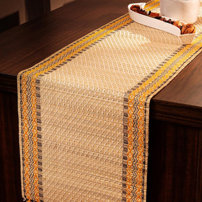 Madurkathi Tassels Table Runner – Table Linens on Brown Living™. SKU: MKTRUN014C-n. Img 6.