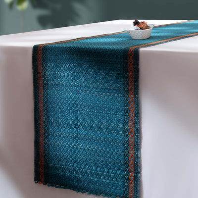 Madurkathi Tassels Table Runner – Table Linens on Brown Living™. SKU: MKTRUN014D-n. Img 9.