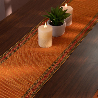 Madurkathi Tassels Table Runner – Table Linens on Brown Living™. SKU: MKTRUN014F-n. Img 3.