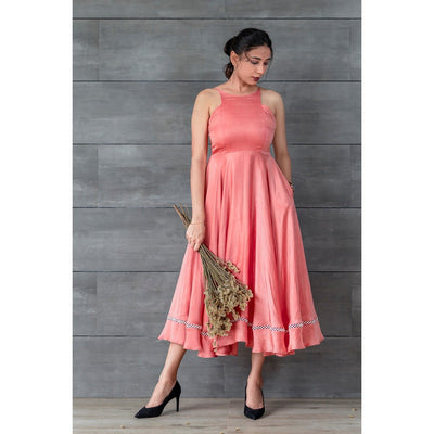 Mae Tea Length Dress | Elegant Midi Dress for Women |Timeless Occasion – Womens Dress on Brown Living™. SKU: TMS0159-XS. Img 1.