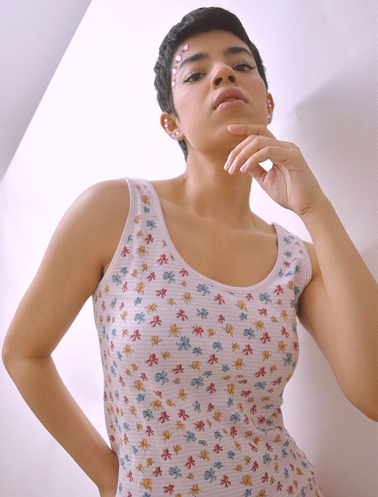 Magnolia Lounge Set – Womens Underwear on Brown Living™. SKU: CoOrdMagnoliaAOPXS. Img 2.