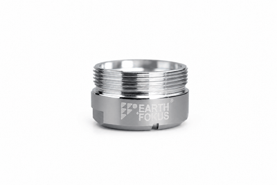 Male Thread Stainless Steel Aerator Housing Adapter – Water Saving Device on Brown Living™. SKU: WF-HS-M-P2n. Img 1.