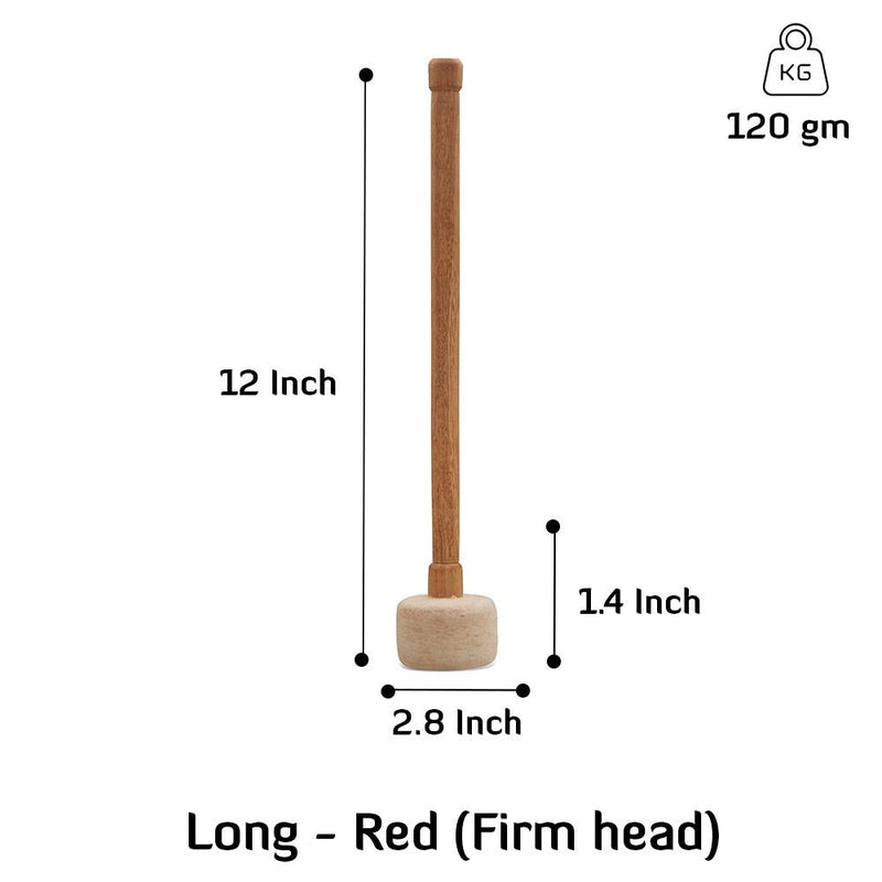 Mallet Long white - 7cm - Firm Head | Verified Sustainable by Brown Living™