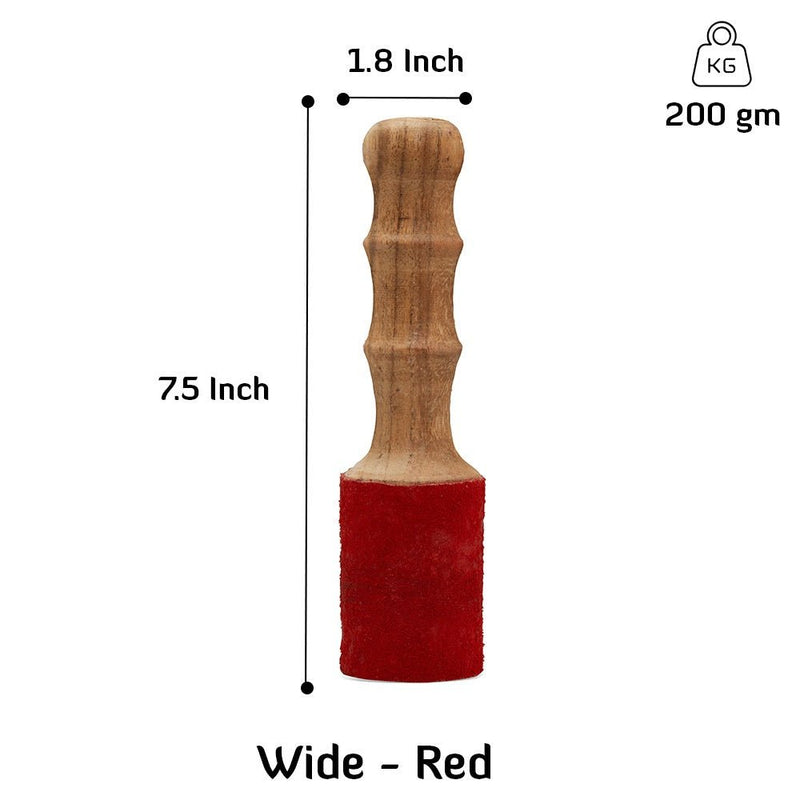 Mallet Red Wide - 45cm | Verified Sustainable Musical Instruments on Brown Living™