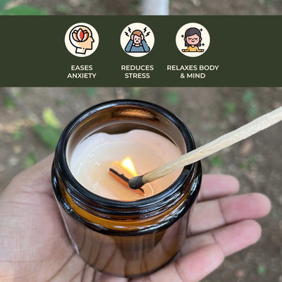 Into the Forest - 100% Coconut Wax Botanical Candle – Candles & Fragrances on Brown Living™. SKU: BC10001. Img 2.