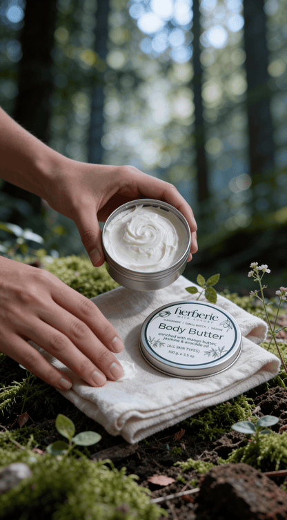 Mango & Jasmine Organic Body Butter | Deep Moisture Care – Body Butter on Brown Living™. SKU: MJBB-235. Img 2.