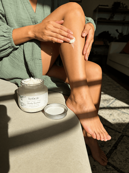 Mango & Jasmine Organic Body Butter | Deep Moisture Care – Body Butter on Brown Living™. SKU: MJBB-30. Img 5.