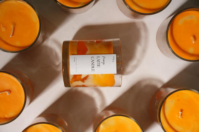 Mango Latte Scented Soy Wax Candle – Candles & Fragrances on Brown Living™. SKU: SS-41. Img 2.