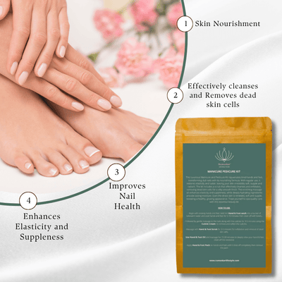 Manicure Pedicure Kit | Complete Hand & Foot Care | Salon At Home – Hand Cream on Brown Living™. SKU: DIY-SKI-11-NAM. Img 2.