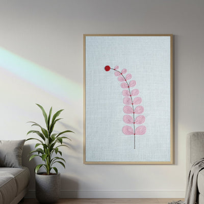 Manomay Pushp Wall Art – Unframed 12x6 Inch Spiritual Home Decor – Wall Decor on Brown Living™. SKU: UD00000241. Img 2.