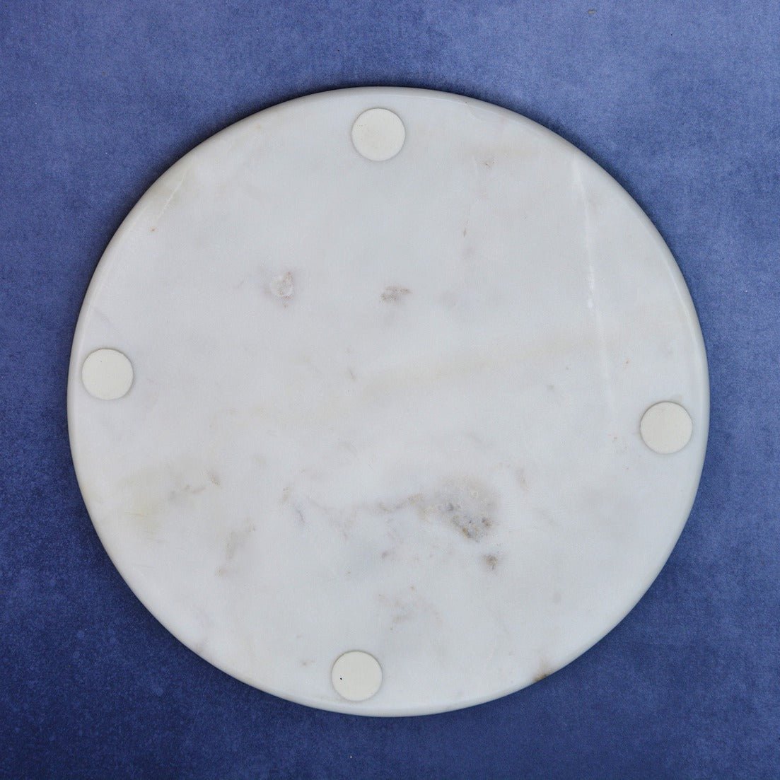 Marble & Brass Cheese Board with Knives (White) | Verified Sustainable by Brown Living™