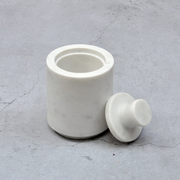 Marble Cotton Jar | Verified Sustainable by Brown Living™