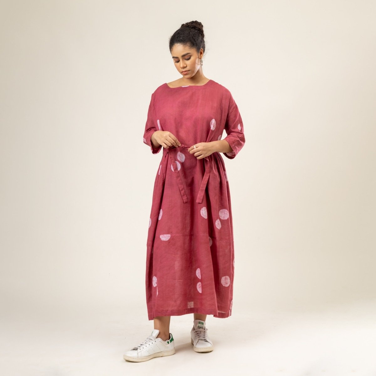 Maria Knot Upcycled Cotton Dress | Verified Sustainable by Brown Living™