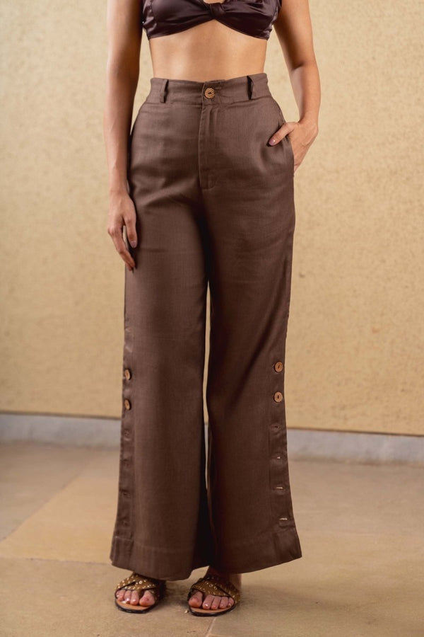 Marigold Pants - Brown - Hemp Tencel | Verified Sustainable by Brown Living™