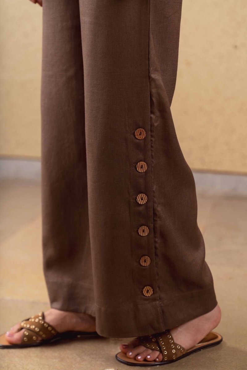 Marigold Pants - Brown - Hemp Tencel | Verified Sustainable by Brown Living™