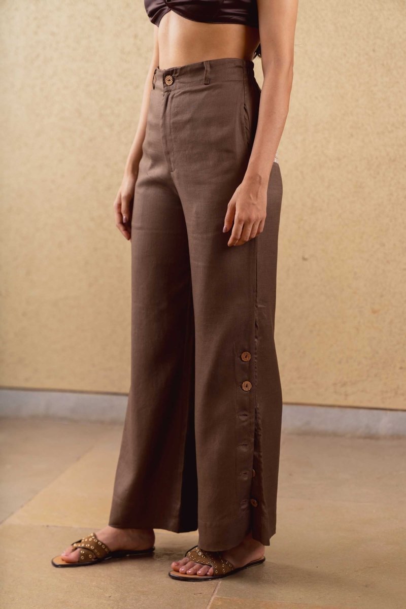 Marigold Pants - Brown - Hemp Tencel | Verified Sustainable by Brown Living™