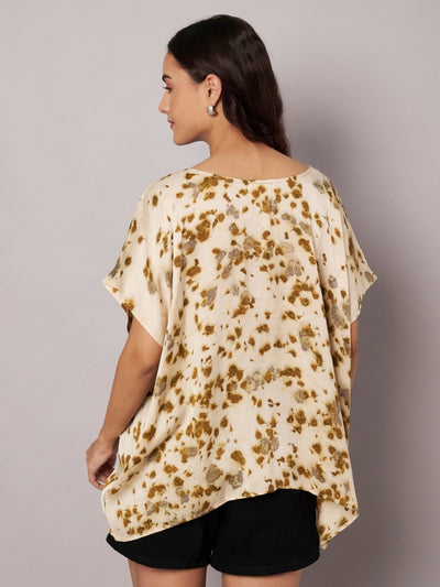 Marigold Petal Kaftan Flared Top Free Size for Women – Womens Top on Brown Living™. SKU: fst4. Img 10.