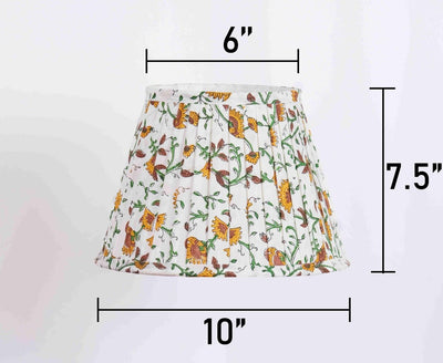 Marigold Pleated Empire Lampshade – Lamps & Lighting by Inara Home available on Brown Living™. . SKU: IHLS007. Img 4.