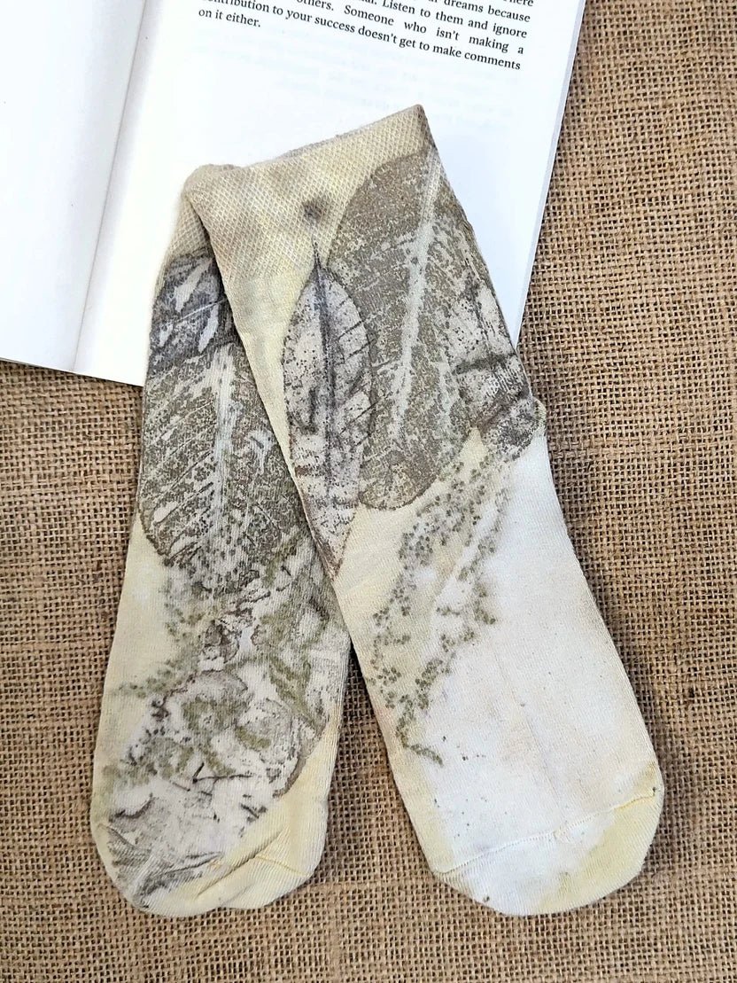 Marigold Steps Pure Cotton Socks | Soft Breathable Everyday Socks – Womens Socks on Brown Living™. SKU: Socks1. Img 3.
