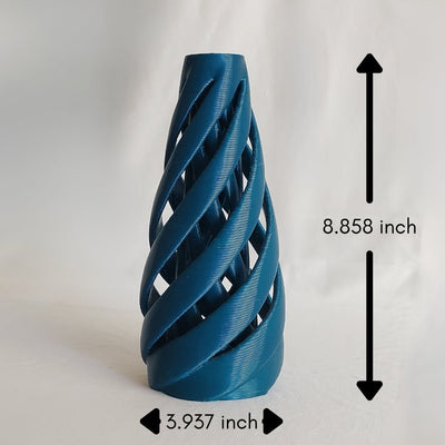 Marine Maelstrom Plant - Based Turquoise Green Vase – Home Decor on Brown Living™. SKU: MAMAEDPLTRA084. Img 4.