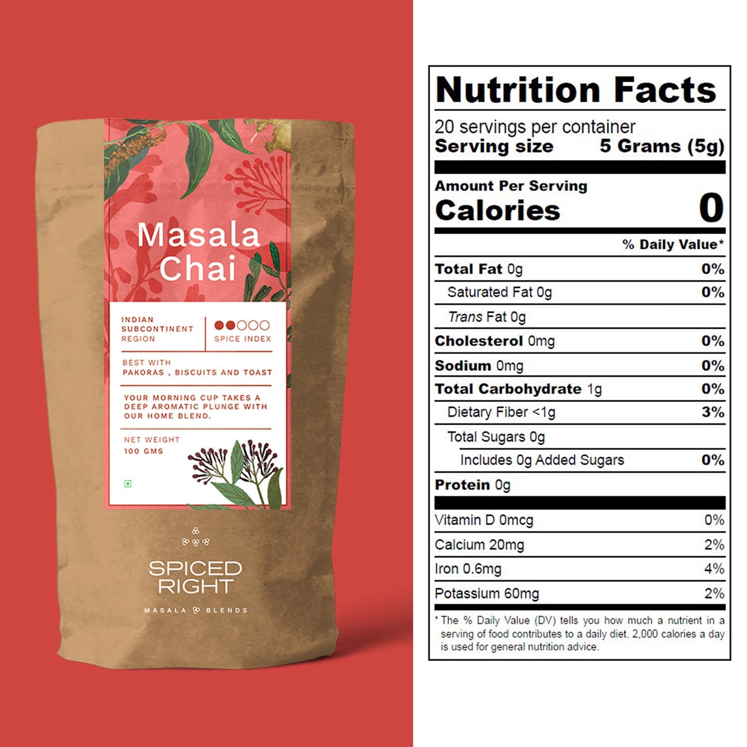 Masala Chai - Traditional Indian Tea Spice, No Fillers – Seasonings & Spices on Brown Living™. SKU: SRMC. Img 5.