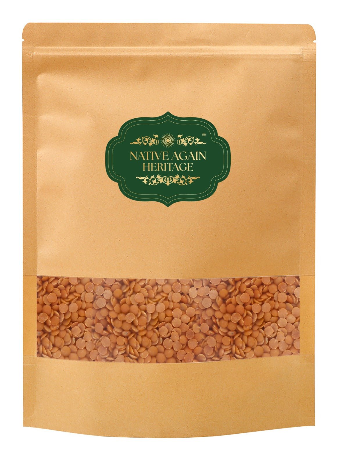 Masoor Dal Split 500g – Protein Rich Red Lentils – Cereal & Meusli on Brown Living™. SKU: I00025. Img 2.