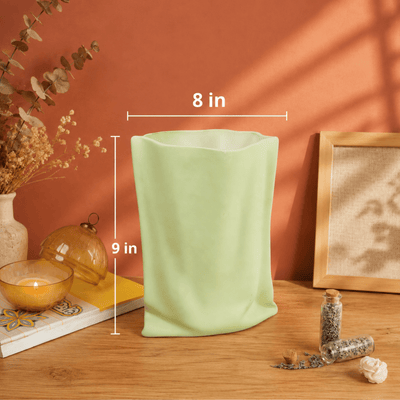 Matcha Muse Sculpted Vase | Green Artistic Decorative Vase – Vases on Brown Living™. SKU: V-402. Img 6.