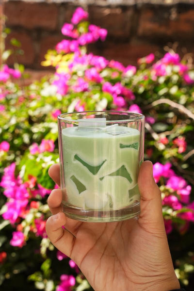 Matcha Scented Soy Wax Candle | Trendy Café - Inspired Aroma – Candles & Fragrances on Brown Living™. SKU: SS-39. Img 2.