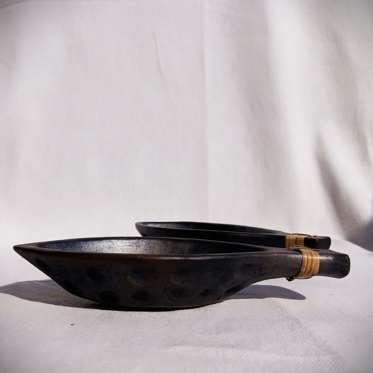 Matsya - Longpi Black Pottery Serving Bowl | Verified Sustainable by Brown Living™