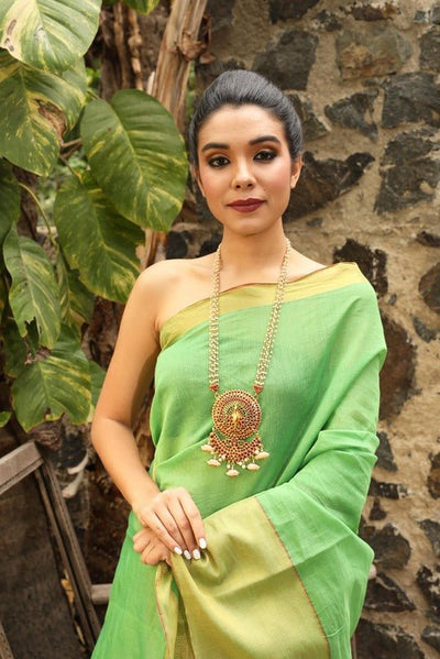 Mayil Chakra Statement Necklace | Handmade Ethnic Statement Jewelry – Womens Necklaces on Brown Living™. SKU: SAR1004. Img 1.