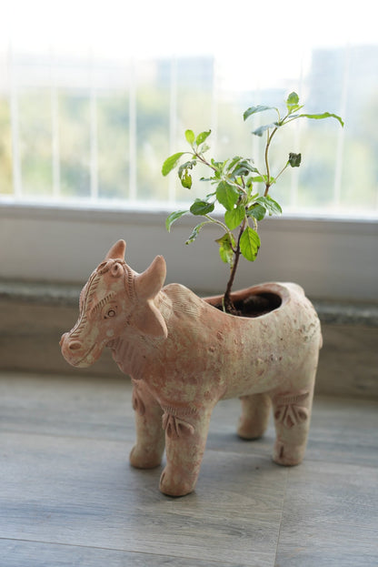 Meadow Cow Earthen Planter – Pots & Planters on Brown Living™. SKU: A0_plt_0056. Img 2.
