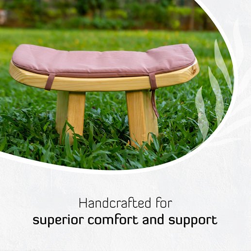 Meditation Bench with Cushions - Standard | Verified Sustainable by Brown Living™