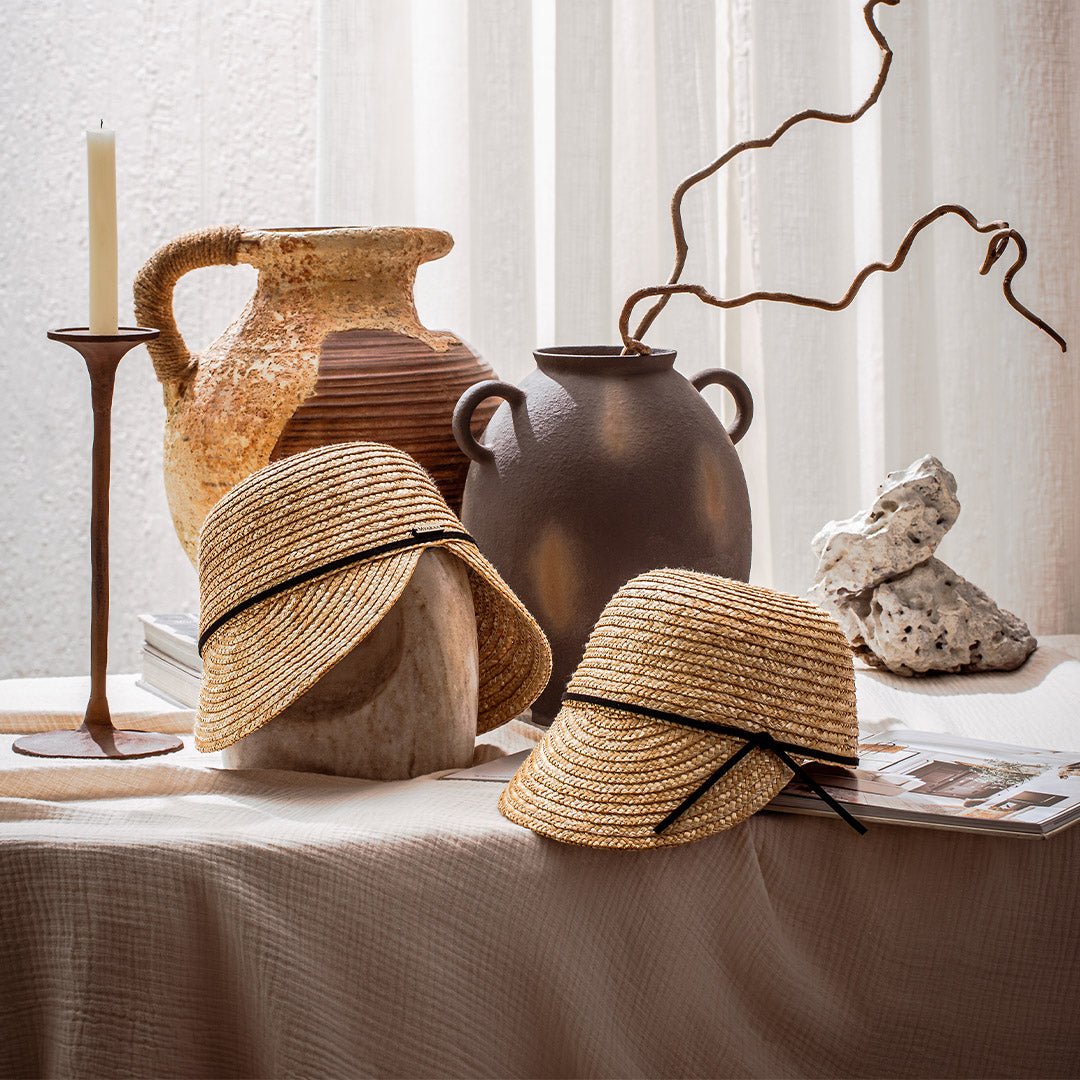 Mediterranean Straw Cap | Lightweight Summer Cap For Travel & Outdoor – Womens Hat on Brown Living™. SKU: MBNL004008. Img 2.