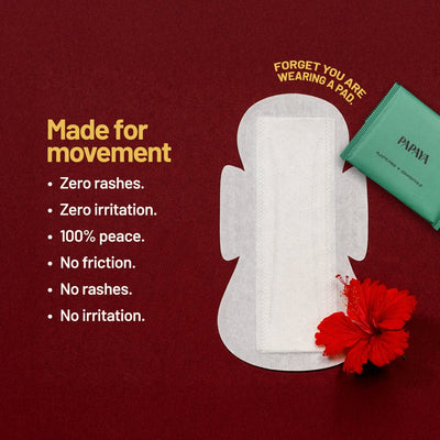 Medium Flow Menstrual Pads | Pack of 18 – Sanitary Pad on Brown Living™. SKU: PPMF18. Img 6.