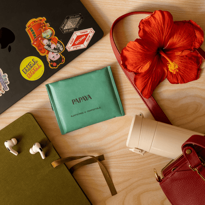 Medium Flow Menstrual Pads | Pack of 18 – Sanitary Pad on Brown Living™. SKU: PPMF18. Img 9.