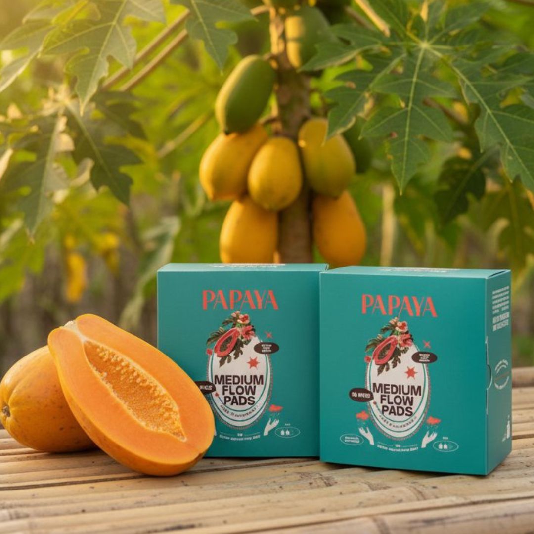 Medium Flow Menstrual Pads | Pack of 18 – Sanitary Pad on Brown Living™. SKU: PPMF18. Img 2.