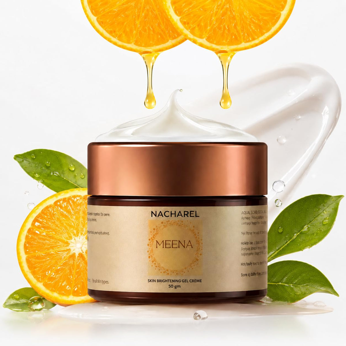 Meena Vitamin C Face Cream | Brightening & Radiance Skincare – Face Cream on Brown Living™. SKU: NCH031. Img 4.