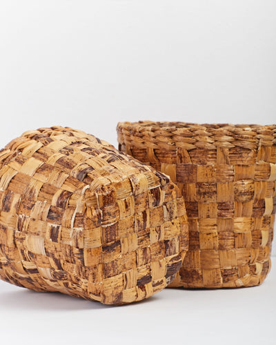 Meira - Multi-Utility Banana Fiber Basket – Baskets & Boxes on Brown Living™. SKU: S-010BL. Img 3.