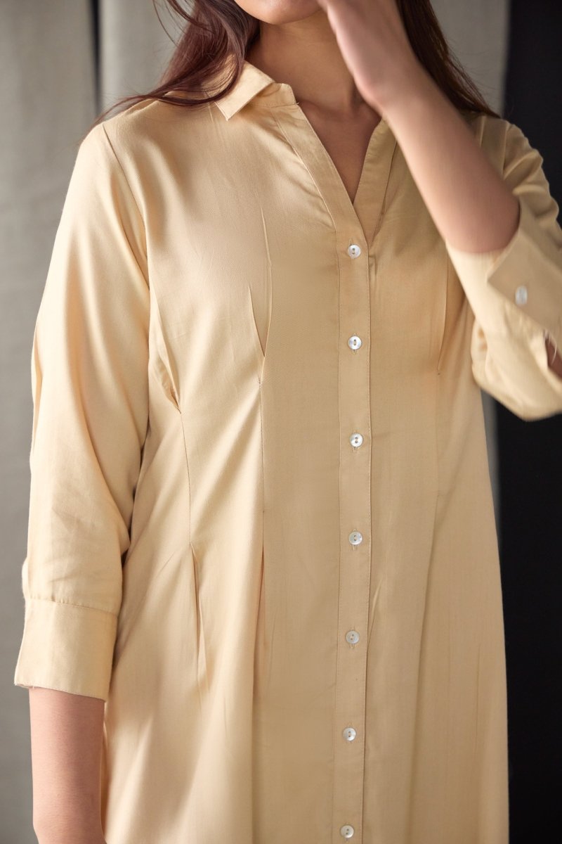 Mellow Fitted Shirt Dress | Verified Sustainable by Brown Living™