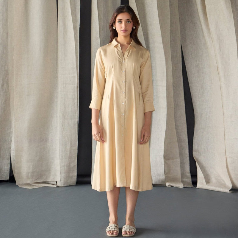 Mellow Fitted Shirt Dress | Verified Sustainable by Brown Living™