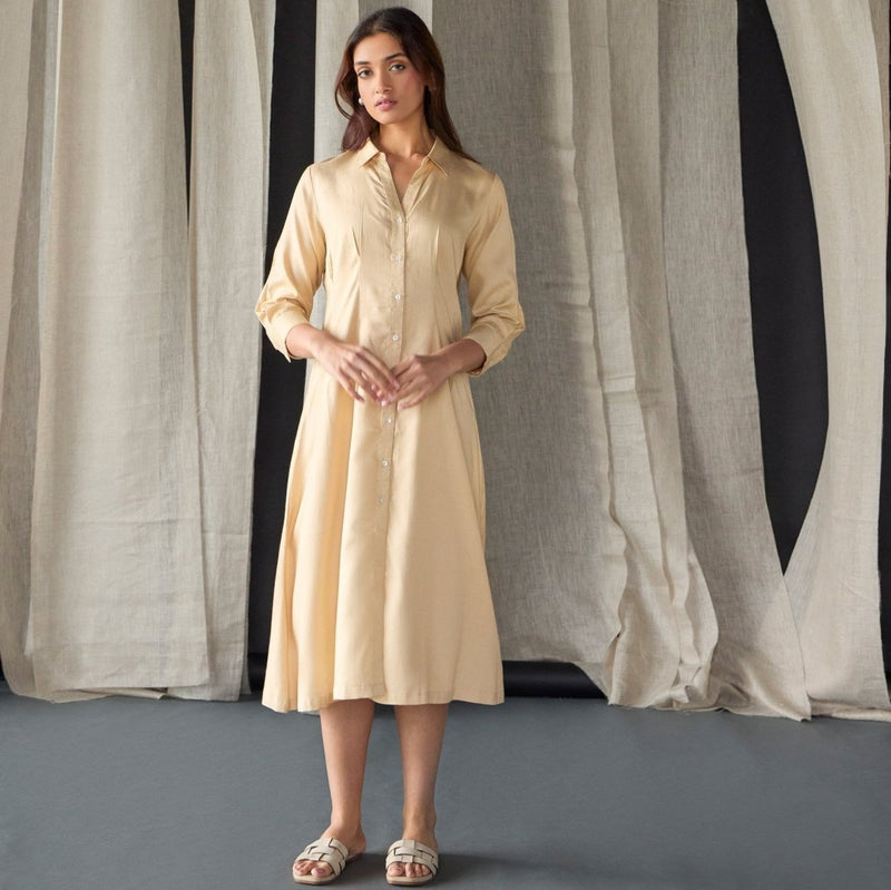 Mellow Fitted Shirt Dress | Verified Sustainable by Brown Living™